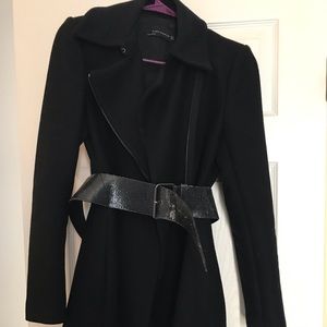 Zara coat with belt